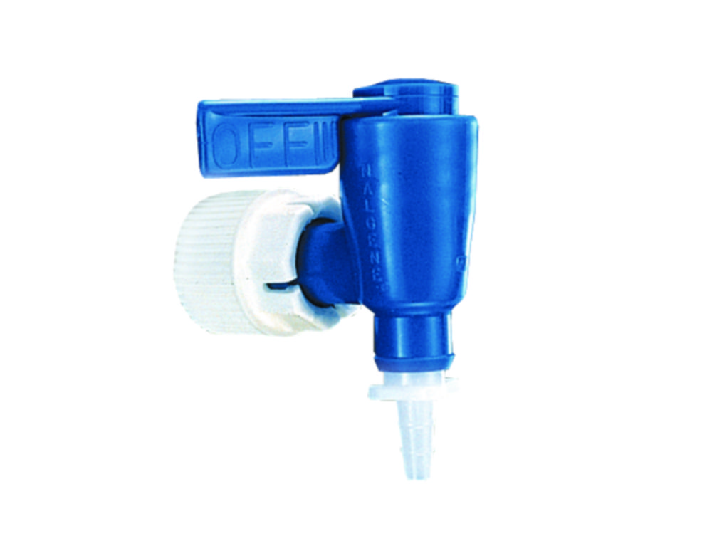 Stopcocks, quick action, PP, for aspirator carboys Stopcocks, quick action, PP, for aspirator carboys