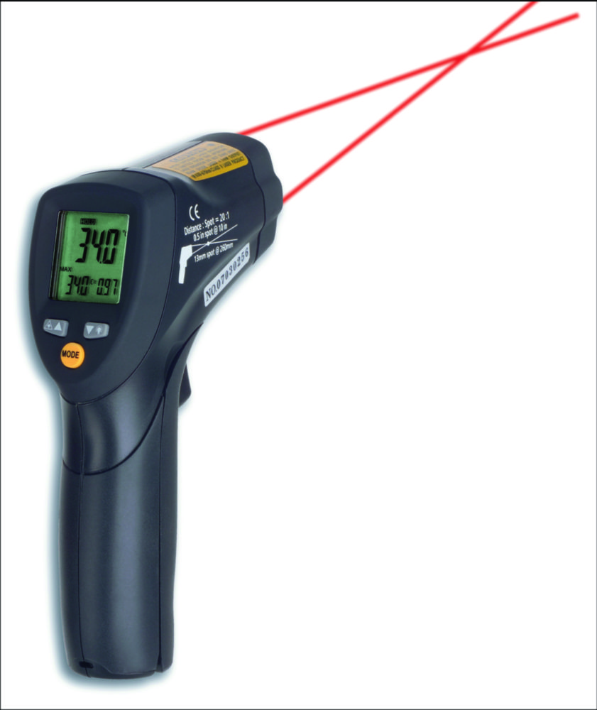 Infra-red thermometer with double-laser sighting, ScanTemp 485 Infra-red thermometer with double-laser sighting, ScanTemp 485