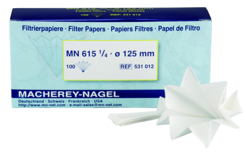 Filter paper, qualitative, type MN 615 1/4, filter circles Filter paper, qualitative, type MN 615 1/4, filter circles