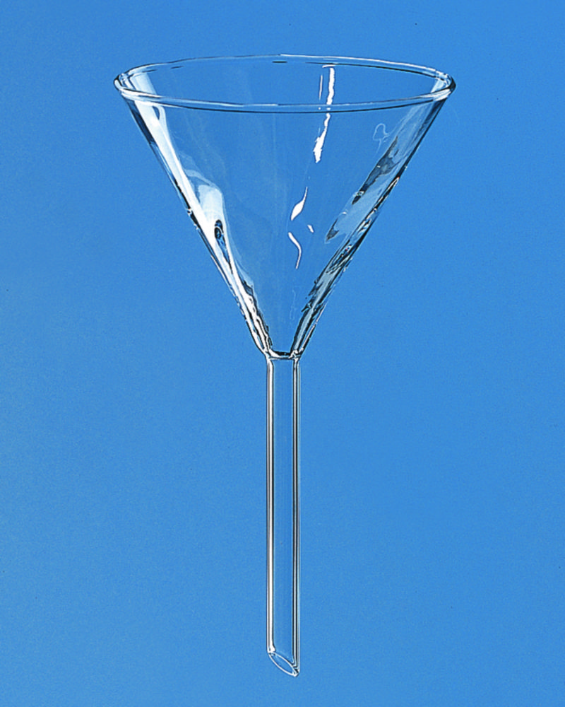 Trichter, Borosilikatglas 3.3, gerippte Innenfläche