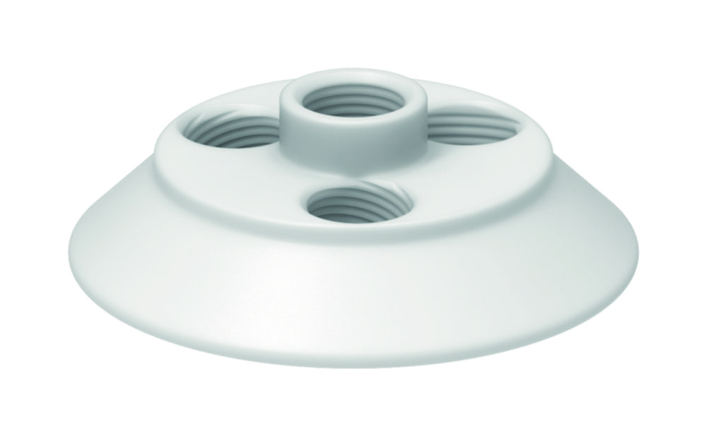 Flat flange lids, PTFE, DN 60, Typ 2 Flat flange lids, PTFE, DN 60, Typ 2