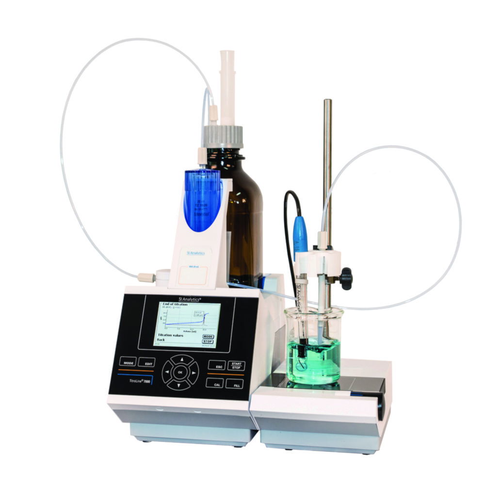Automatischer Titrator TitroLine® 7000, mit Magnetrührer TM 235 und 10 ml Wechseleinheit