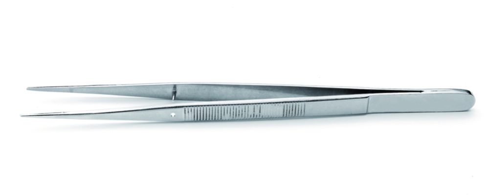 Forceps, stainless steel, anti-magnetic, anti-acid, with guide-pin