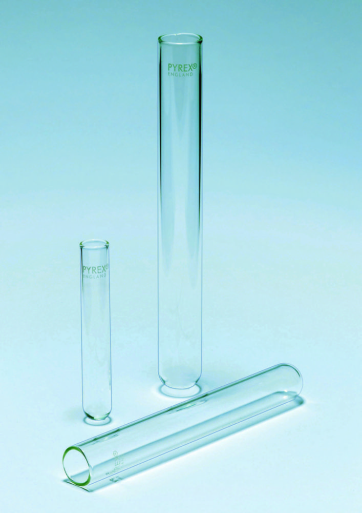 Test tubes, PYREX® borosilicate glass Test tubes, PYREX® borosilicate glass