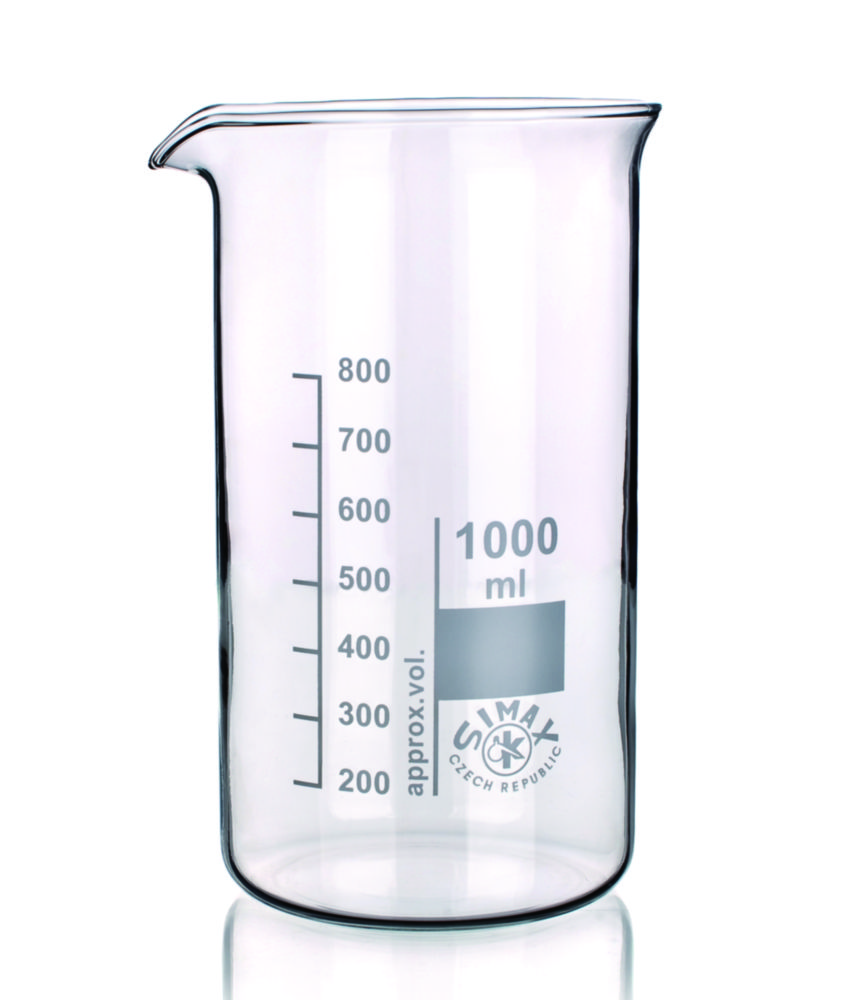 Beakers, Borosilicate glass 3.3, tall form