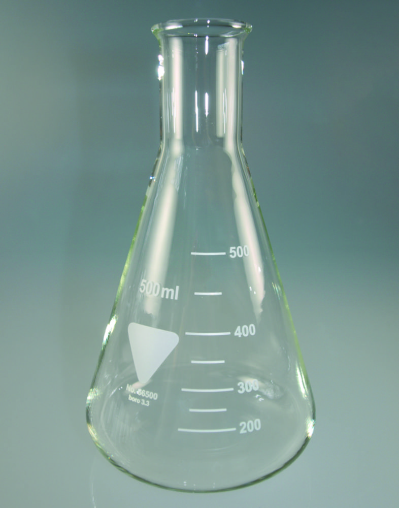 Erlenmeyer flasks, Borosilicate glass 3.3, narrow neck Erlenmeyer flasks, Borosilicate glass 3.3, narrow neck