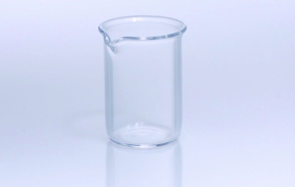 Becher, Quarzglas, niedrige Form Becher, Quarzglas, niedrige Form