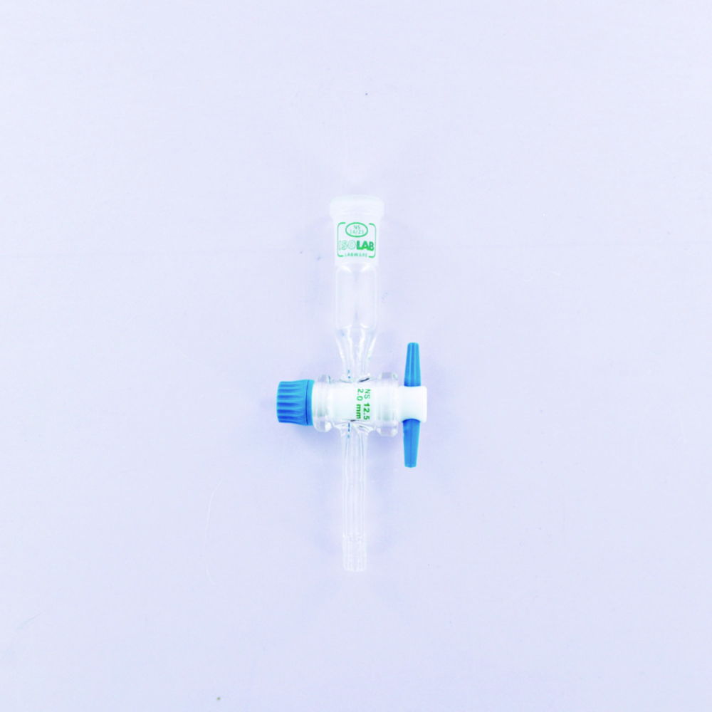 Tubing adapters, straight, with stopcock