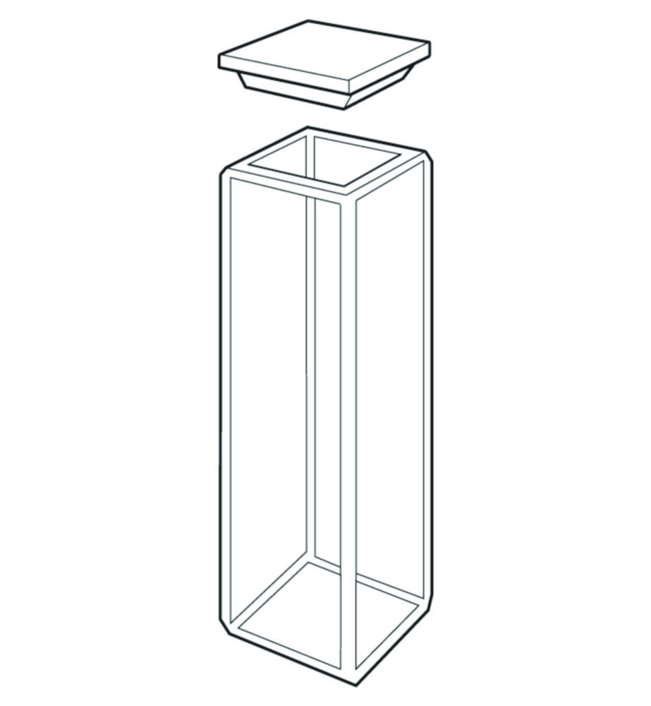 Standard rectangular fluorometer cells Standard rectangular fluorometer cells