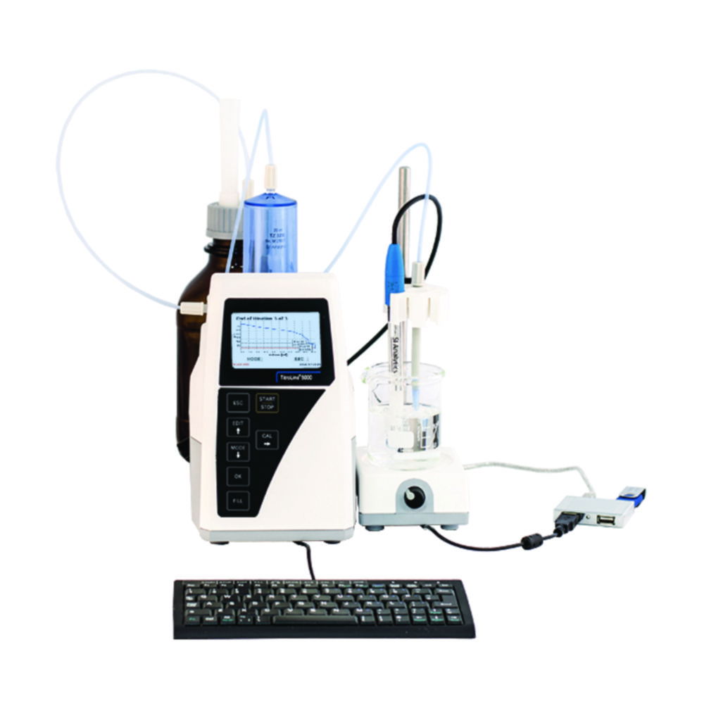 Titrator TitroLine® 5000/20 Set, Set für Säure-Base-Titration