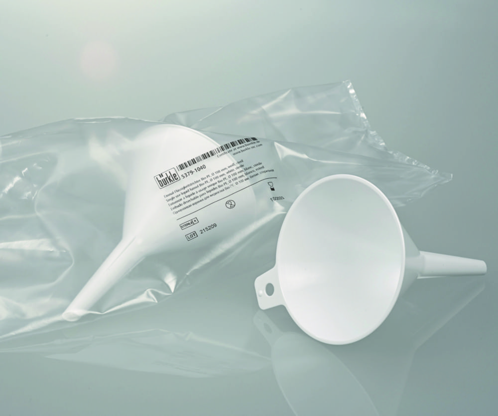 Disposable funnels, Bio PE, white Disposable funnels, Bio PE, white