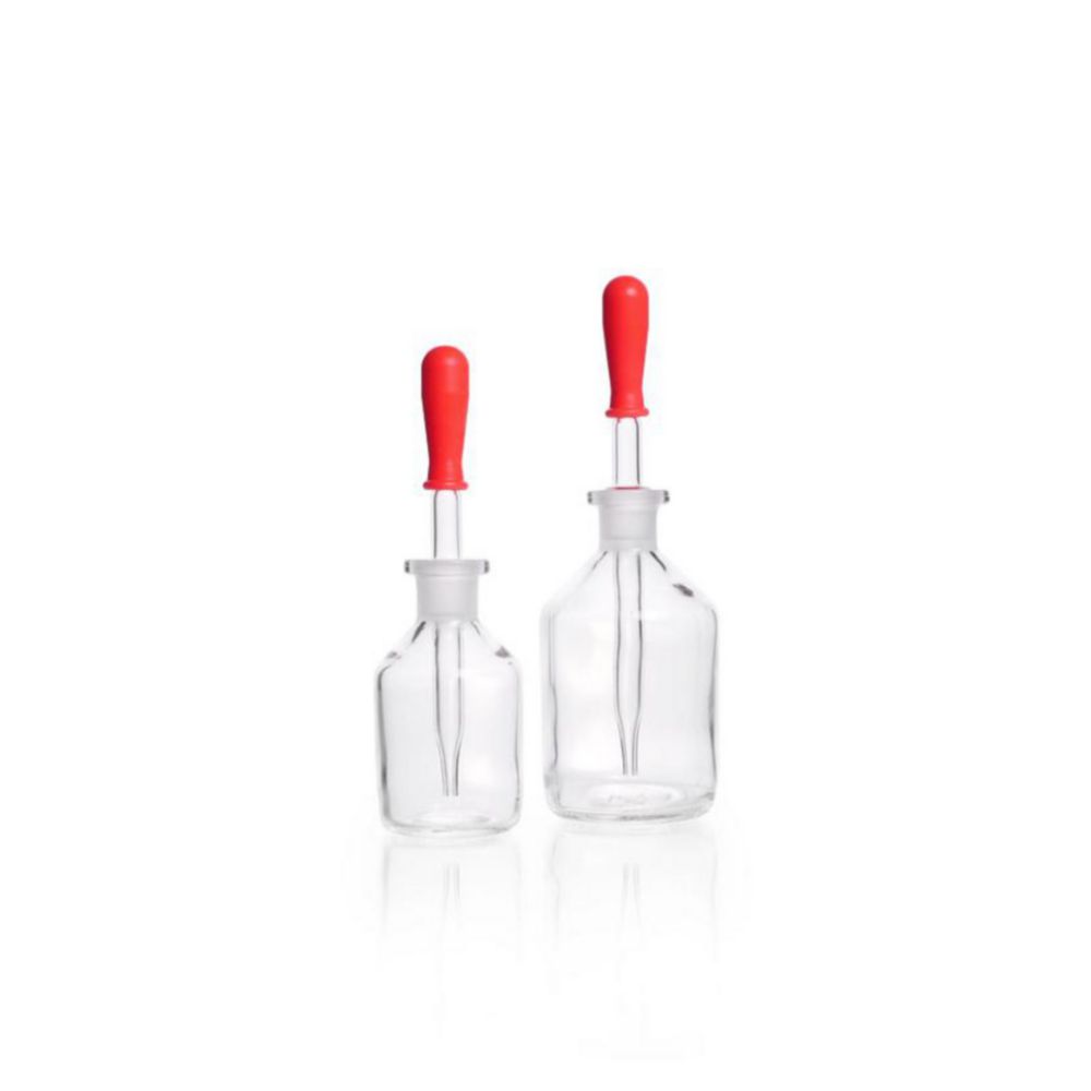 Dropping bottles, pipette bottles, soda-lime glass Dropping bottles, pipette bottles, soda-lime glass