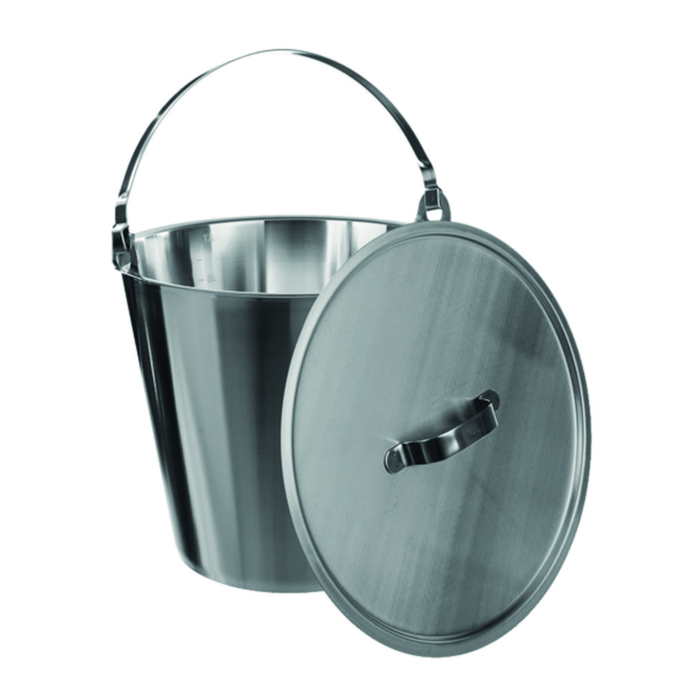 Buckets, 18/10 steel, without base ring Buckets, 18/10 steel, without base ring
