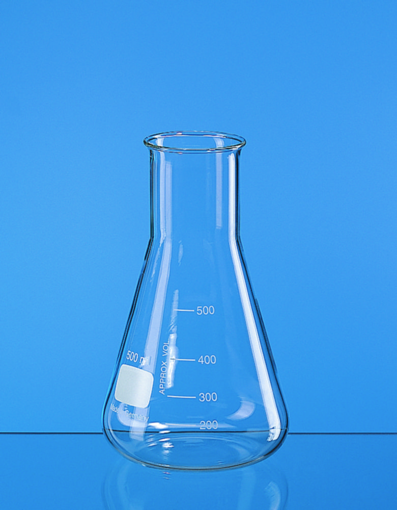 Erlenmeyer flasks, wide neck, boro 3.3 Erlenmeyer flasks, wide neck, boro 3.3