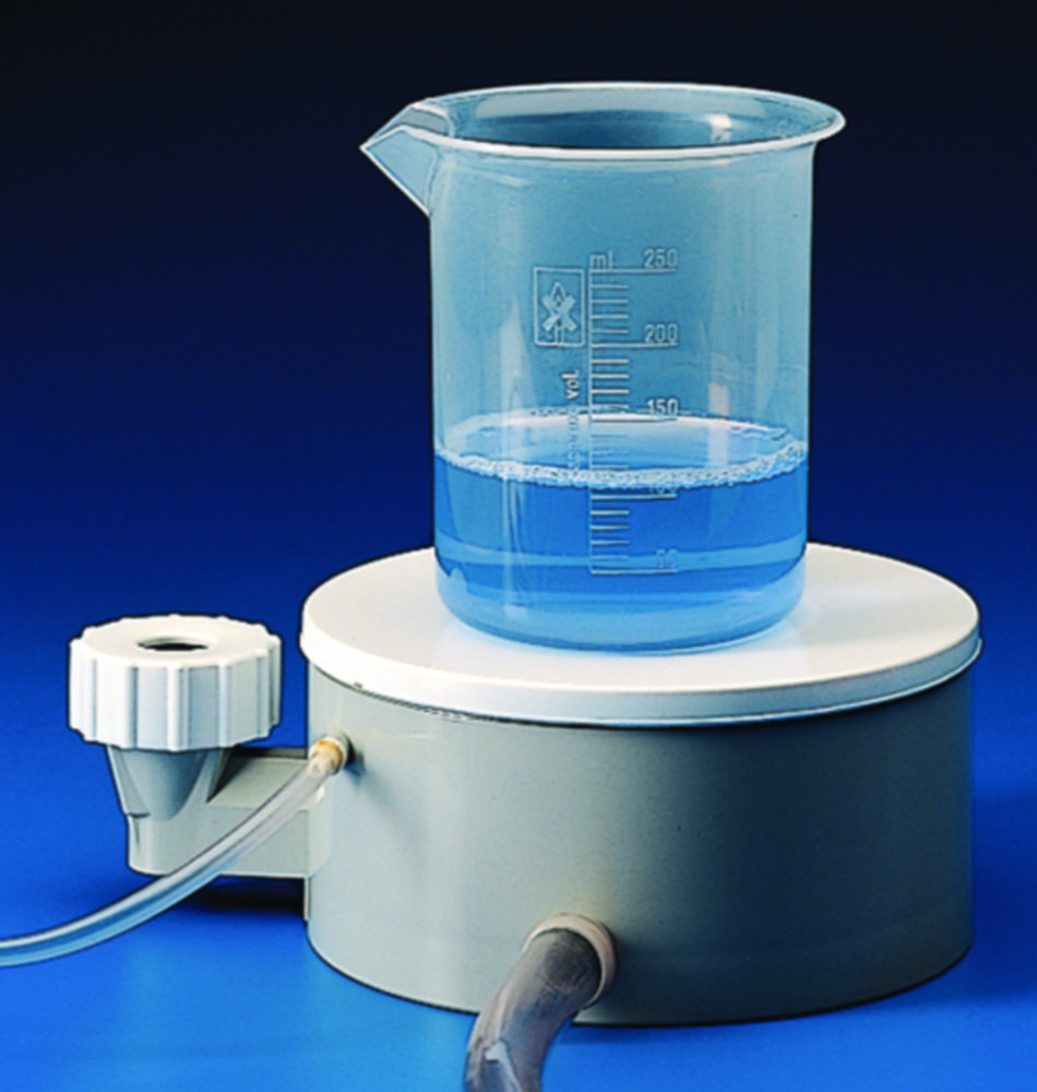 Magnetic stirrer, operated by water/air pressure Magnetic stirrer, operated by water/air pressure
