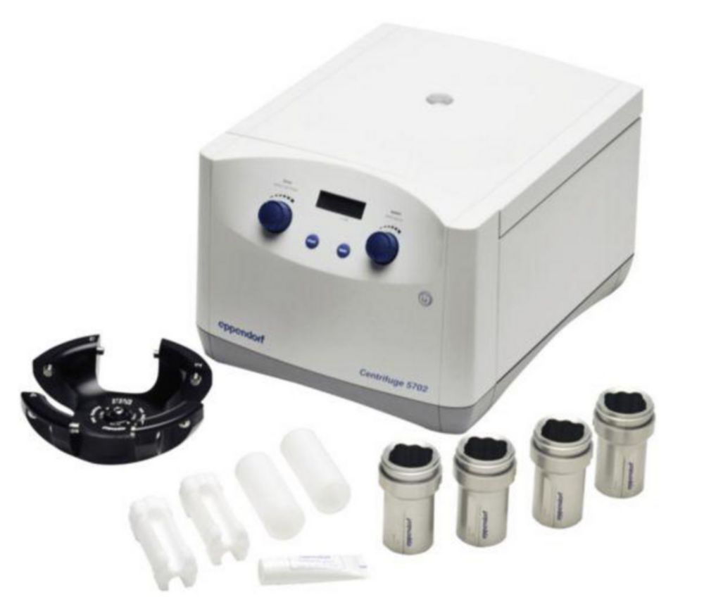 Centrifuges 5702 / 5702 R (IVD),with rotor A-4-38 and adapter for conical tubes Centrifuges 5702 / 5702 R (IVD),with rotor A-4-38 and adapter for conical tubes