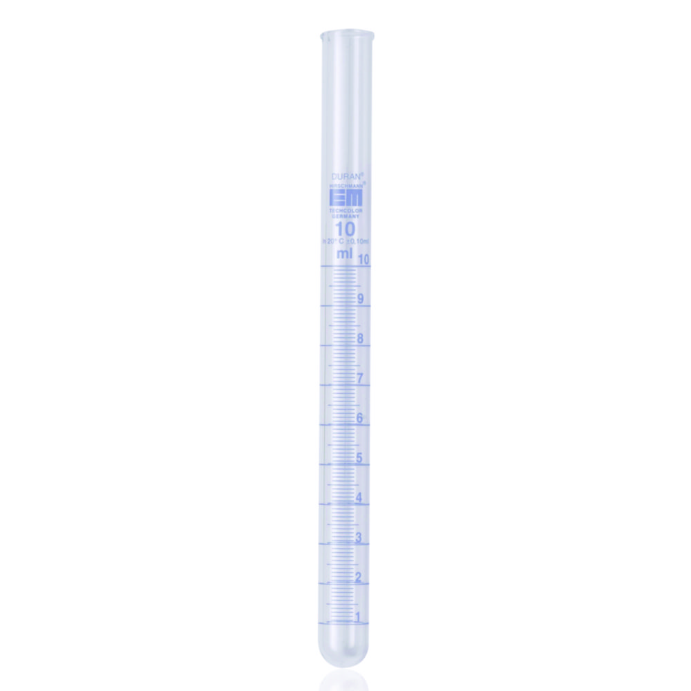 Test tubes, DURAN®, with graduation and spout Test tubes, DURAN®, with graduation and spout
