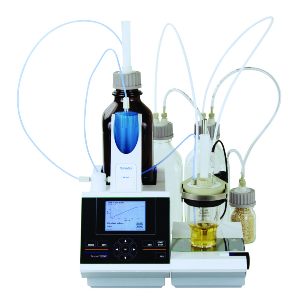 Volumetrischer KF-Titrator TitroLine® 7500 KF, mit Wechselaufsatz WA 10