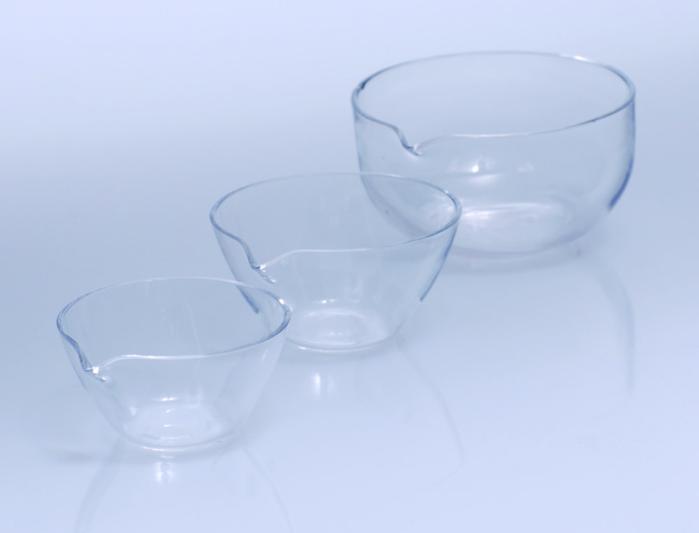 Evaporating basins, quartz glass Evaporating basins, quartz glass