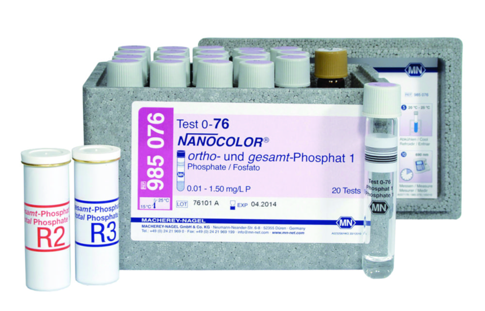 Rundküvettentests NANOCOLOR® ortho- und gesamt-Phosphat