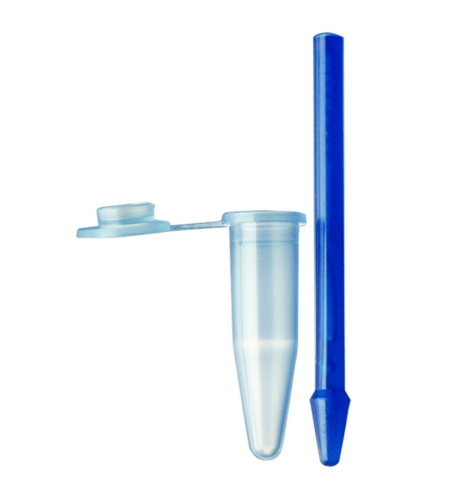 Disposable pellet pestles, PP, with reaction tube Disposable pellet pestles, PP, with reaction tube