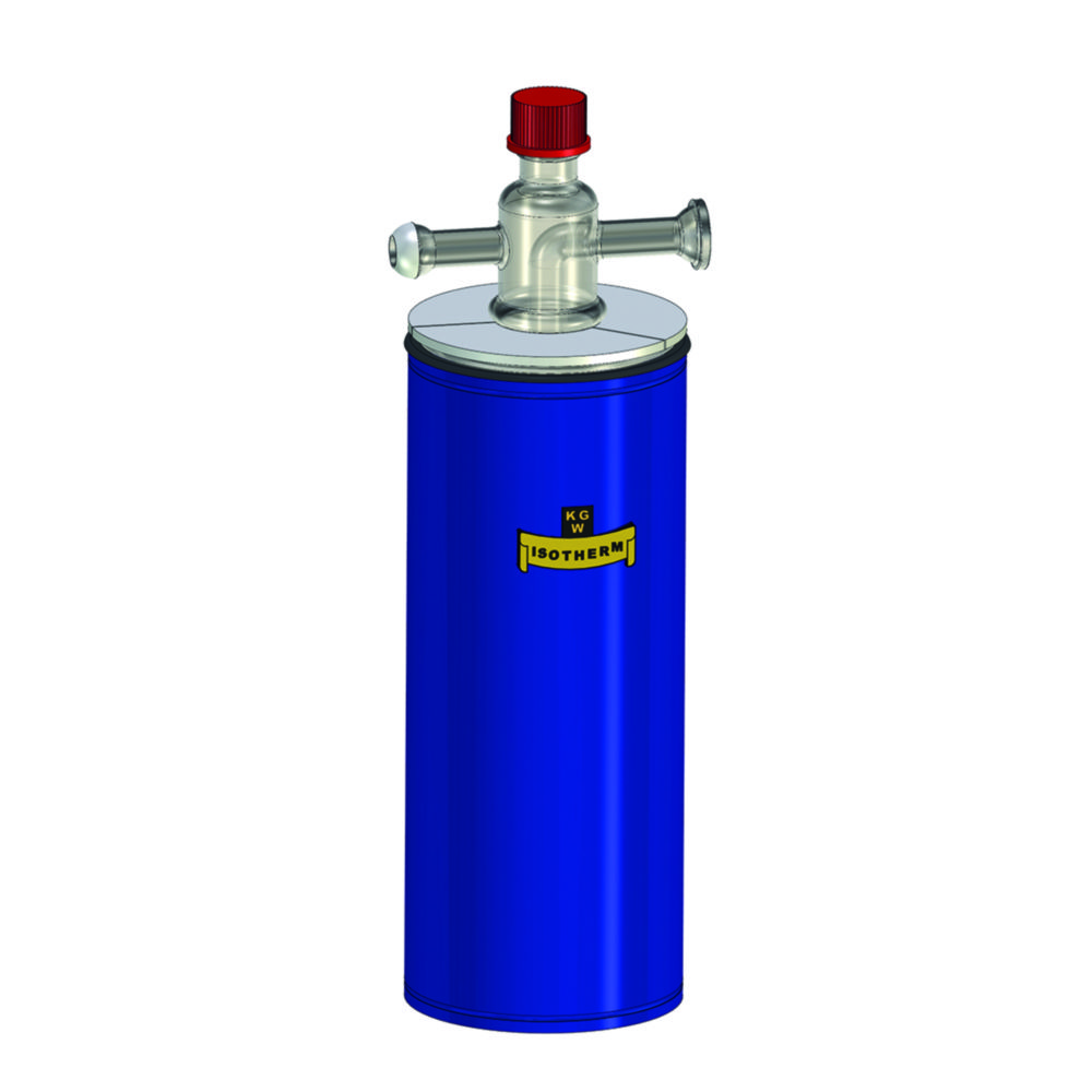 Cold traps with Dewar flask, borosilicate glass 3.3, one-piece, long version with spout Cold traps with Dewar flask, borosilicate glass 3.3, one-piece, long version with spout