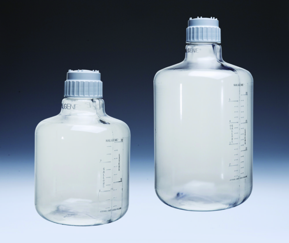 Narrow neck aspirator bottle Nalgene™, clear, PC with screw cap, PP Narrow neck aspirator bottle Nalgene™, clear, PC with screw cap, PP