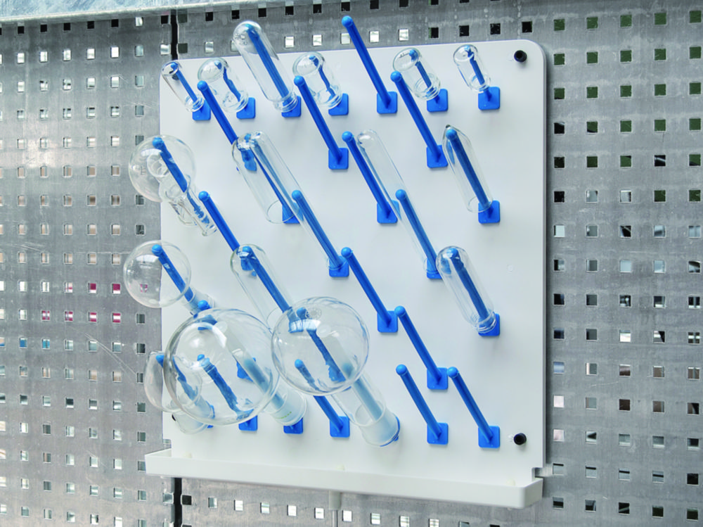 Abtropfgestelle LaboPlast®, PVC, mit Ablaufrinne