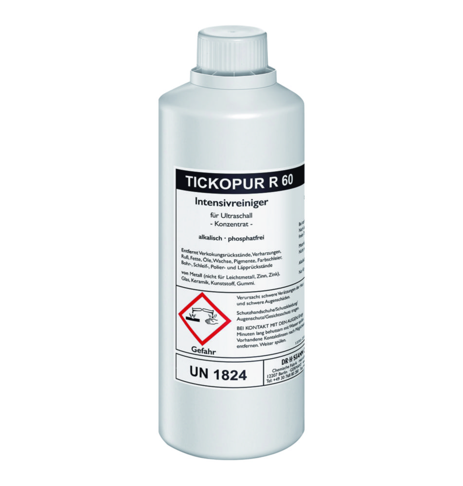 Concentrates for ultrasonic baths TICKOPUR R 60 Concentrates for ultrasonic baths TICKOPUR R 60