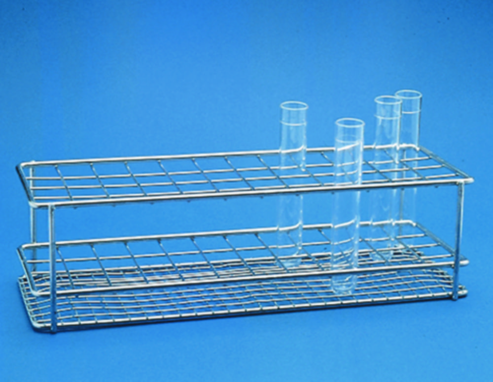 Test tube racks, stainless steel Test tube racks, stainless steel