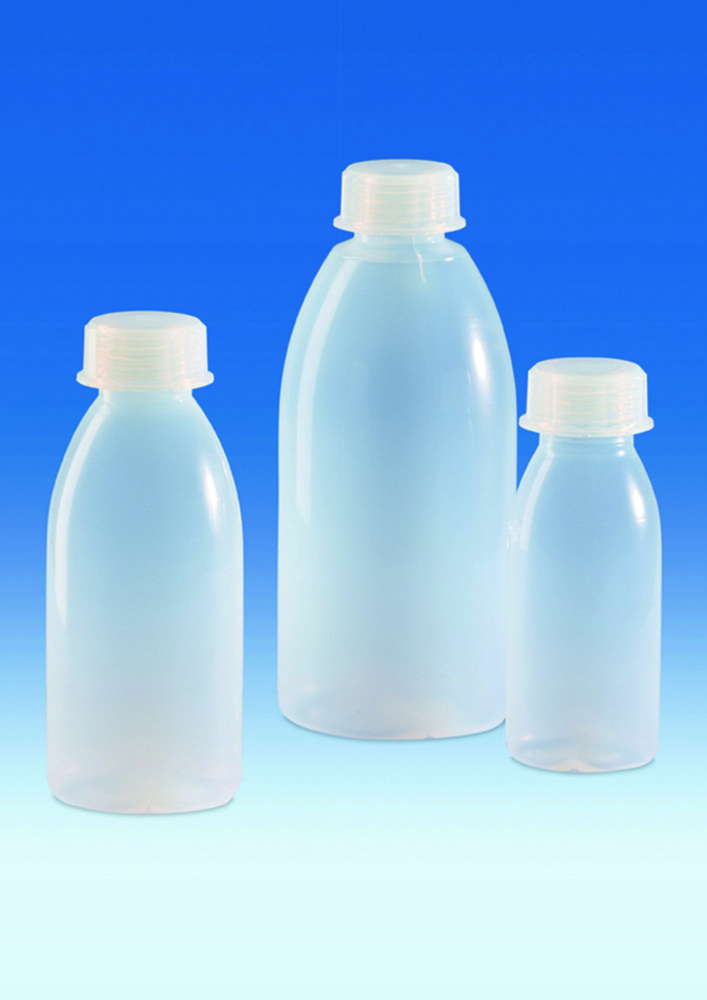 Wide-mouth bottles with screw thread, PFA Wide-mouth bottles with screw thread, PFA