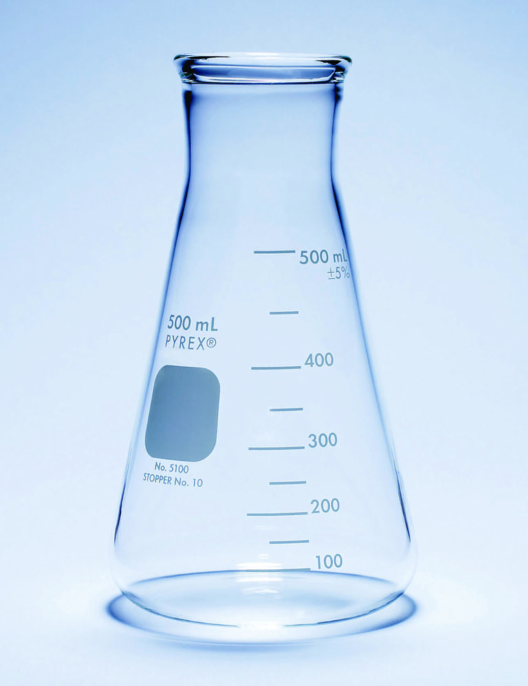 Erlenmeyer flasks, wide neck, heavy duty, Pyrex® Erlenmeyer flasks, wide neck, heavy duty, Pyrex®
