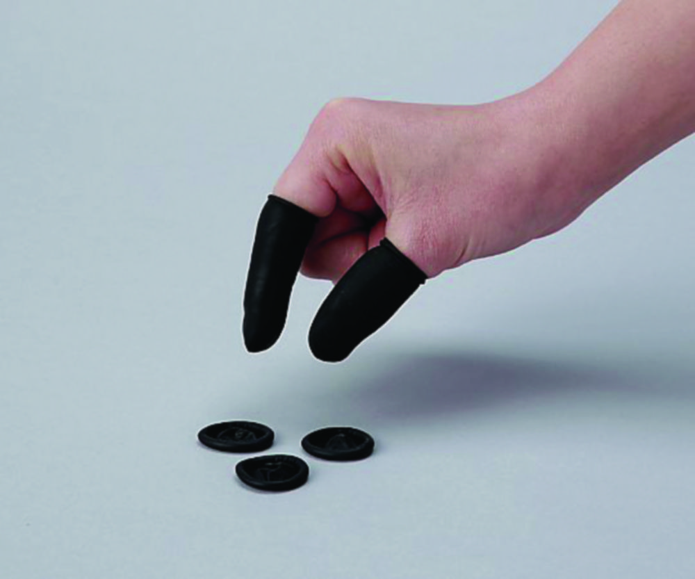 Conductive Finger cots ASPURE, anti-static, latex Conductive Finger cots ASPURE, anti-static, latex