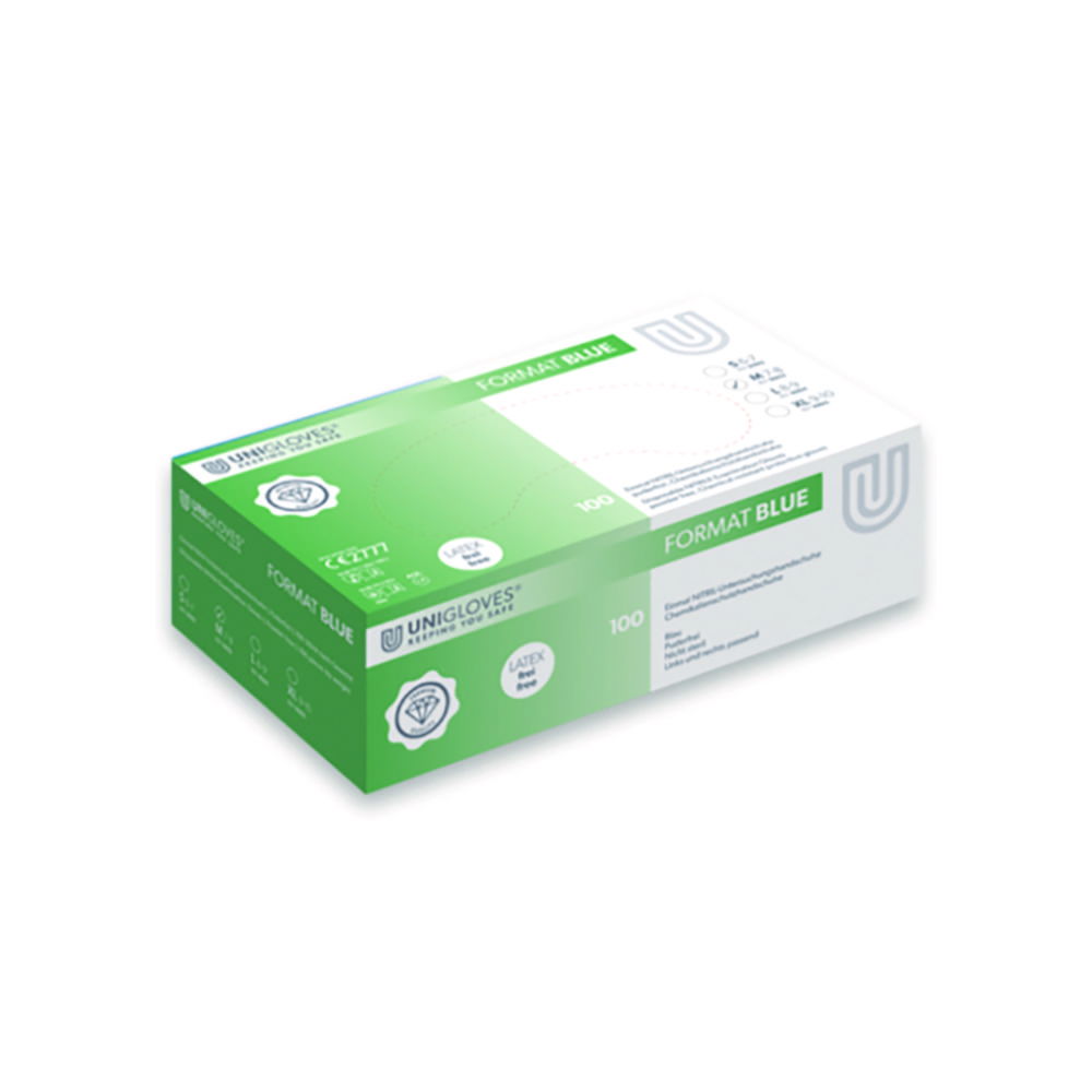 Einmalhandschuhe Format Blue, Nitril