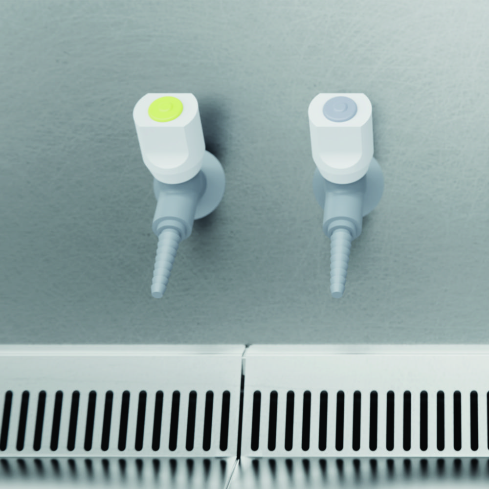 Media connections for chemical laboratory fume cupboards ChemFAST Elite and workbenches Media connections for chemical laboratory fume cupboards ChemFAST Elite and workbenches