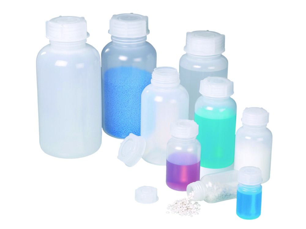 Wide-necked bottle, LDPE, transparent Wide-necked bottle, LDPE, transparent