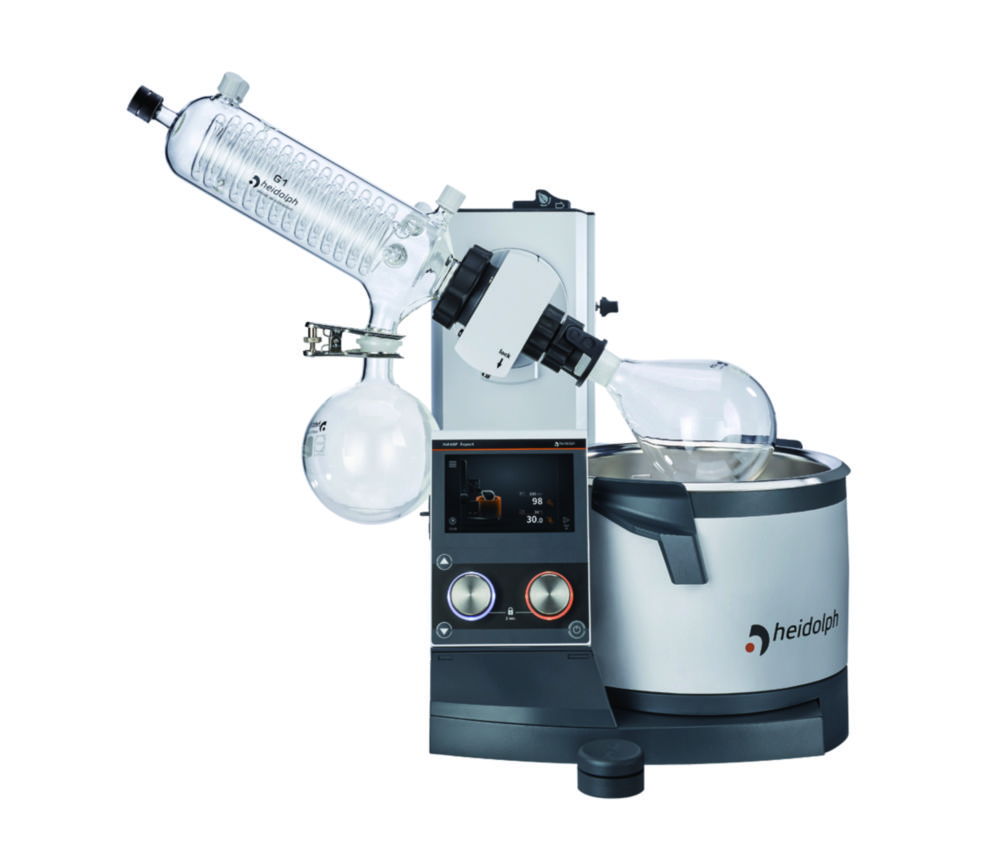 Rotary Evaporators Hei-VAP Expert, with motor lift, angled condenser Rotary Evaporators Hei-VAP Expert, with motor lift, angled condenser