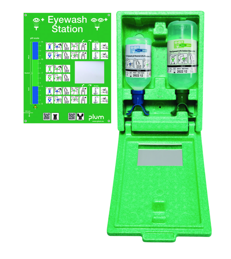 Eyewash Emergency Station, Wall-Mounting with DUO eye wash bottle Eyewash Emergency Station, Wall-Mounting with DUO eye wash bottle