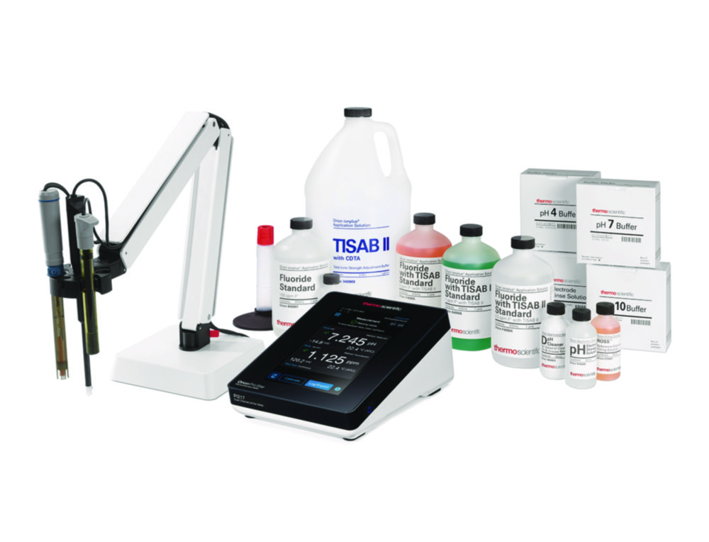 Dual channel pH/ion meter Orion™ Pro Star PI217, pH/fluoride kit