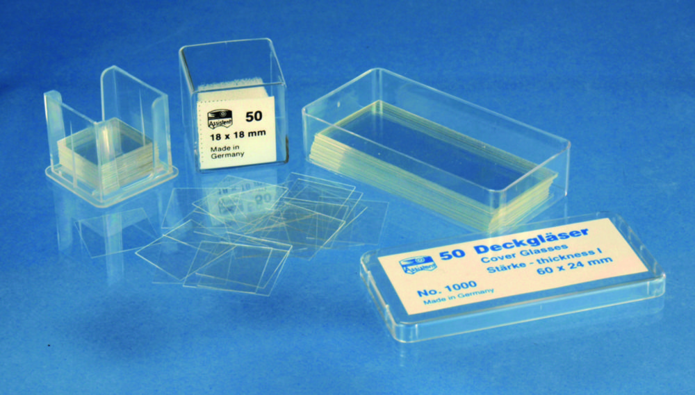 Deckgläser, rechteckig, Borosilikatglas D263® M