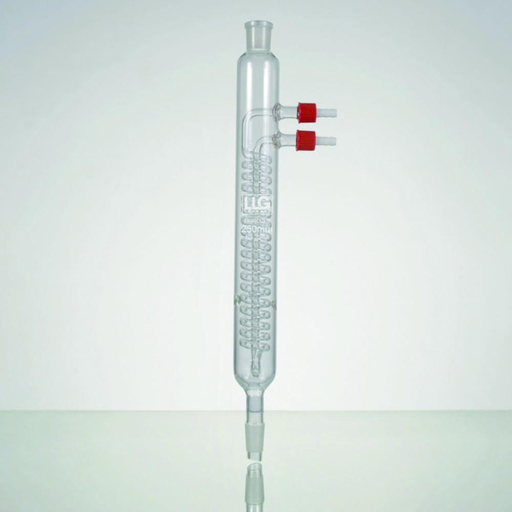 LLG-Condenser acc. to Dimroth, borosilicate glass 3.3, PP olive