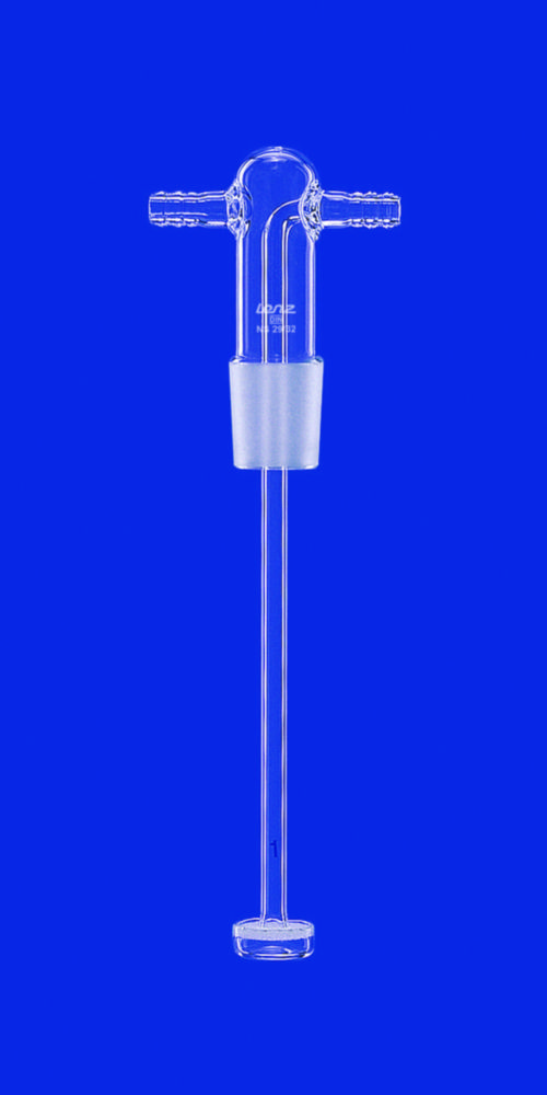 Gaswaschflaschen-Aufsätze, DURAN®-Rohr, mit Filterplatte