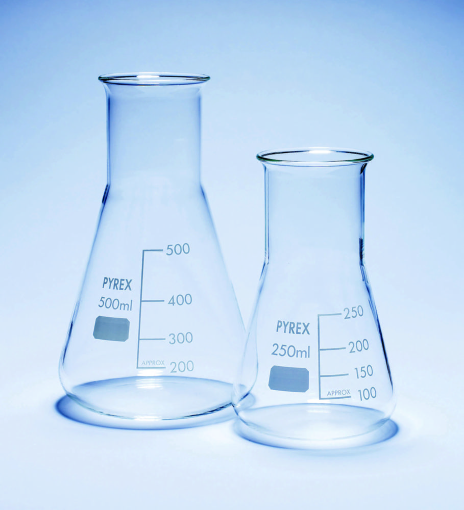 Flasks, wide neck, Pyrex® Flasks, wide neck, Pyrex®