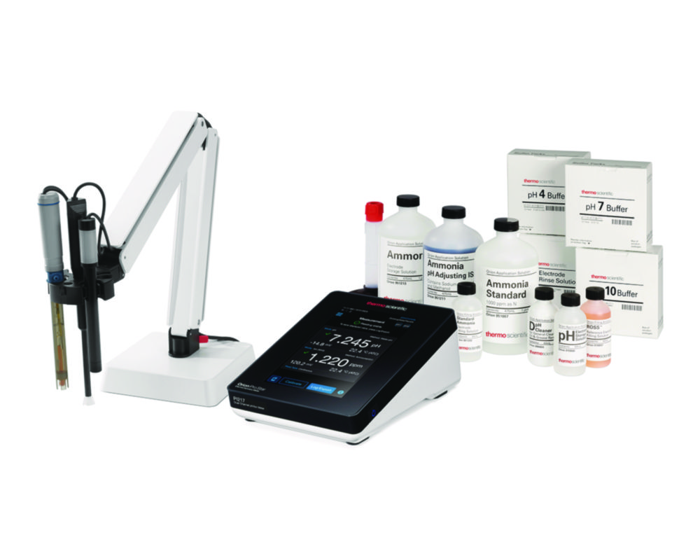 Dual channel pH/ion meter Orion™ Pro Star PI217, pH/ammonia kit