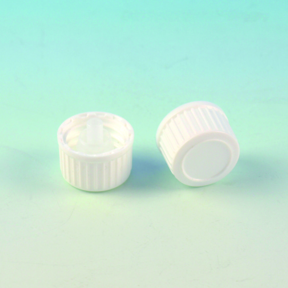 Drop Screw Caps, white Drop Screw Caps, white