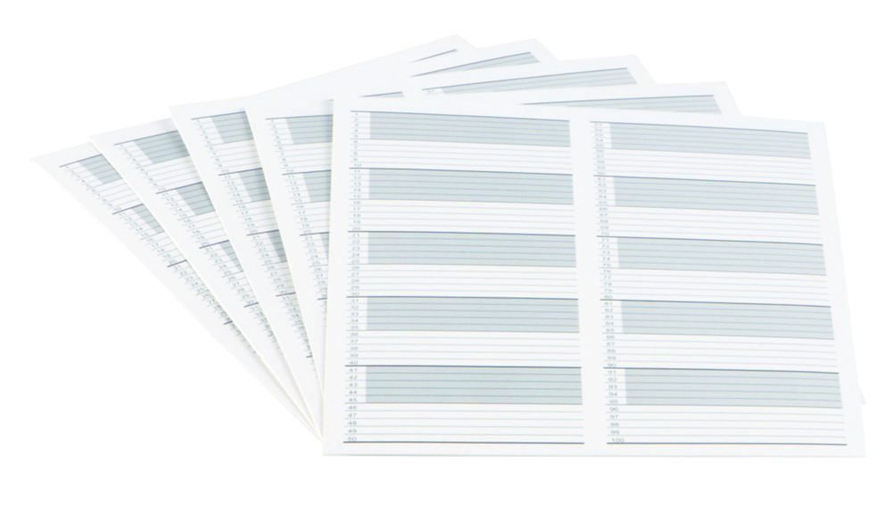 Spare Inventory Card for Microscope Slide Boxes Premium Plus Spare Inventory Card for Microscope Slide Boxes Premium Plus