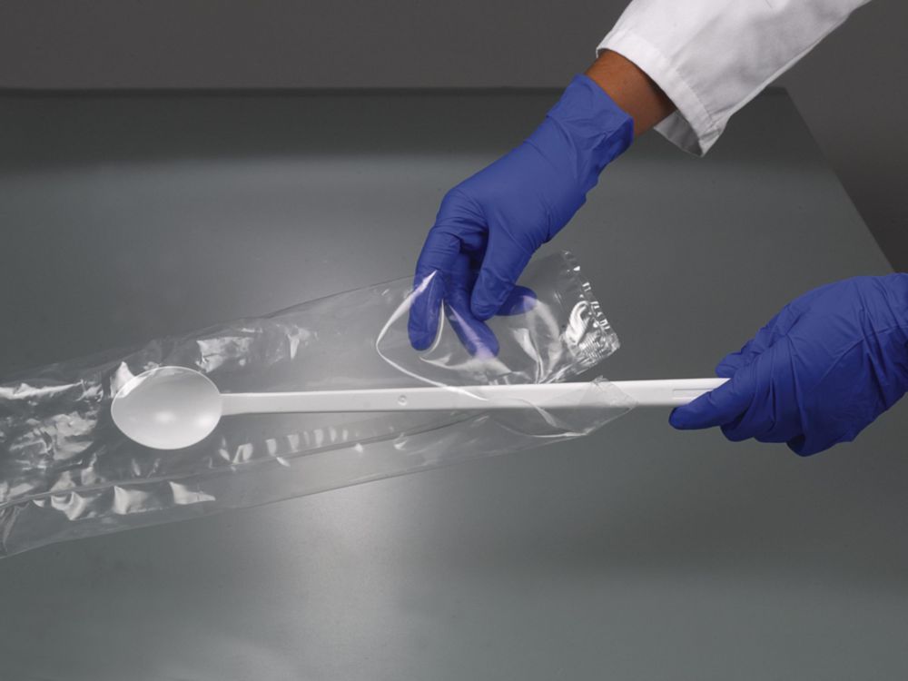 Probenlöffel, langer Griff, Bio, Green PE, Einweg