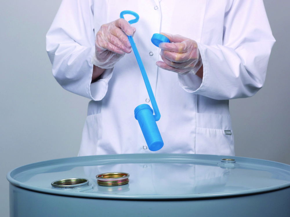 Probenschöpfer DispoDipper LaboPlast® / SteriPlast®, PP, blau transparent
