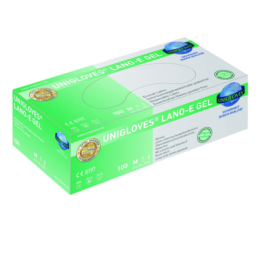Einmalhandschuhe LANO-E GEL, Latex