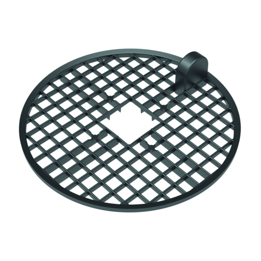 Dirt sieve for safety funnel with level control Dirt sieve for safety funnel with level control